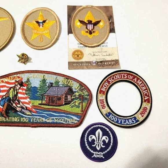 Boy Scouts of America Badges Patches Lot of 10 Mother's Pin Tenderfoot 100 Years - Picture 3 of 3